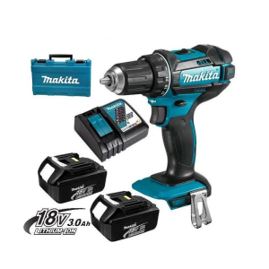 Máy Khoan Búa, Vặn Vít Dùng Pin Makita DHP482RFE (18v) (kèm 02 pin 3.0 + sạc nhanh)