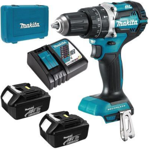 Máy Khoan Và Vặn Vít Dùng Pin Makita DDF484RTE (bl)(18v) (kèm 02 pin 5.0 + sạc nhanh)