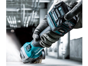 Máy Mài Góc Dùng Pin Makita GA013GM201 (125mm/công tắc bóp/ (kèm 02 pin 4.0ah + sạc nhanh)