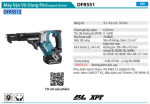 Máy Vặn Vít Cuộn Dùng Pin Makita DFR551Z (18v) (không kèm pin sạc)
