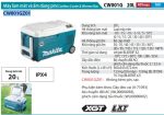 Máy Làm Mát Và Ấm Dùng Pin Makita CW001GZ01 (40v/18v/ac) (không kèm pin sạc)