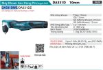 Máy Khoan Góc Dùng Pin Makita DA331DWE (10.8v) (kèm 02 pin 1.5ah + sạc)