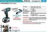 Máy Siết Bu Lông Dùng Pin Makita DTW190RFJX (12.7mm (kèm 02 pin 3.0 + sạc nhanh)