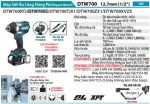 Máy Siết Bu Lông Dùng Pin Makita DTW700Z (12.7mm/bl)(18v (không kèm pin sạc)