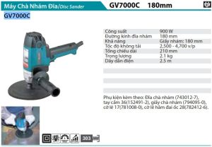Máy Chà Nhám Đĩa Makita GV7000C (180mm)
