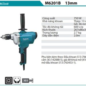 Máy Khoan Makita M6201B (13mm)