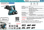 Máy Khoan Bê Tông 3 Chức Năng Dùng Pin Makita DHR282Z (không kèm pin sạc)